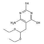 6-Amino-5-(2,2-diethoxyethyl)-2-mercaptopyrimidin-4-ol