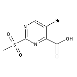 5-Bromo-2-(methylsulfonyl)-4-pyrimidinecarboxylic Acid
