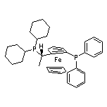 (S)-1-[(RP)-2-(Diphenylphosphino)ferrocenyl]ethyldicyclohexylphosphine Ethanol Adduct