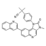 4-[2,3-Dihydro-3-methyl-2-oxo-8-(3-quinolinyl)-1H-imidazo[4,5-c]quinolin-1-yl]-alpha,alpha-dimethylbenzeneacetonitrile