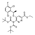 Ethyl (R)-5-[1-(2,6-Dichloro-3-fluorophenyl)ethoxy]-6-[bis(Boc)amino]pyridazine-3-carboxylate