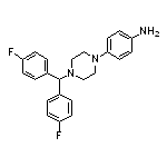 4-[4-[Bis(4-fluorophenyl)methyl]-1-piperazinyl]aniline