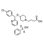 (S)-4-[4-[(4-Chlorophenyl)(2-pyridyl)methoxy]-1-piperidyl]butanoic Acid Benzenesulfonate