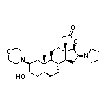(2beta,3alpha,5alpha,16beta,17beta)-2-(4-Morpholinyl)-16-(1-pyrrolidinyl)androstane-3,17-diol 17-Acetate