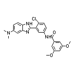 N-[4-Chloro-3-[5-(dimethylamino)-2-benzimidazolyl]phenyl]-3,5-dimethoxybenzamide
