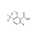 6-Fluoro-2-methoxy-3-(methylsulfonyl)benzoic Acid