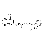 (E)-N-[2-(2-Methyl-1-indolyl)ethyl]-3-(3,4,5-trimethoxyphenyl)acrylamide