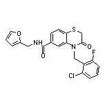 4-(2-Chloro-6-fluorobenzyl)-N-(2-furylmethyl)-3-oxo-3,4-dihydro-2H-benzo[b][1,4]thiazine-6-carboxamide