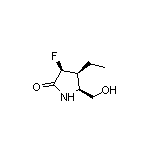 (3S,4S,5S)-4-Ethyl-3-fluoro-5-(hydroxymethyl)-2-pyrrolidinone