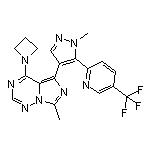 4-(1-Azetidinyl)-7-methyl-5-[1-methyl-5-[5-(trifluoromethyl)-2-pyridyl]-4-pyrazolyl]imidazo[5,1-f][1,2,4]triazine