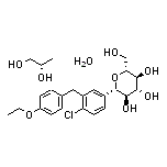 (2S,3R,4R,5S,6R)-2-[4-Chloro-3-(4-ethoxybenzyl)phenyl]-6-(hydroxymethyl)tetrahydropyran-3,4,5-triol, compd. with (S)-1,2-Propanediol (1:1) Hydrate