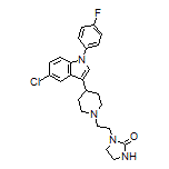 1-[2-[4-[5-Chloro-1-(4-fluorophenyl)-3-indolyl]-1-piperidyl]ethyl]imidazolidin-2-one
