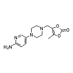 4-[[4-(6-Amino-3-pyridyl)-1-piperazinyl]methyl]-5-methyl-1,3-dioxol-2-one