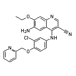 6-Amino-4-[(3-chloro-4-(2-pyridylmethoxy)phenyl)amino]-7-ethoxyquinoline-3-carbonitrile