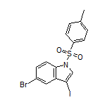 5-Bromo-3-iodo-1-tosyl-1H-indole