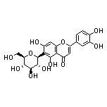 2-(3,4-Dihydroxyphenyl)-5,7-dihydroxy-6-[(2S,3R,4R,5S,6R)-3,4,5-trihydroxy-6-(hydroxymethyl)tetrahydro-2H-pyran-2-yl]-4H-chromen-4-one