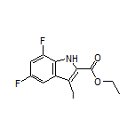 Ethyl 5,7-Difluoro-3-iodoindole-2-carboxylate