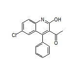 1-(6-Chloro-2-hydroxy-4-phenyl-3-quinolyl)ethanone