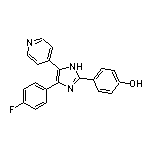 4-[4-(4-Fluorophenyl)-5-(4-pyridyl)-2-imidazolyl]phenol