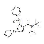 (R,S(p), R(SPO)-1-Phenylphosphinoyl)-2-[1-(di-t-butylphosphino)ethyl]ferrocene