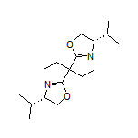 (4S,4’S)-2,2’-(Pentane-3,3-diyl)bis(4-isopropyl-4,5-dihydrooxazole)