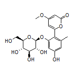 6-[4-Hydroxy-2-methyl-6-[[(2S,3R,4S,5S,6R)-3,4,5-trihydroxy-6-(hydroxymethyl)tetrahydro-2H-pyran-2-yl]oxy]phenyl]-4-methoxy-2H-pyran-2-one