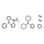 1-[[(R)-Ferrocenyl-2-(S)-ethyl-1-dimethylamino)phenyl]-(R)-phosphino]-1’-dicyclohexylphosphinoferrocene