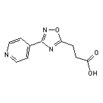 3-(3-(Pyridin-4-yl)-1,2,4-oxadiazol-5-yl)propanoic acid