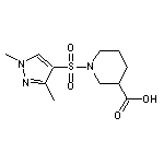 1-[(1,3-dimethyl-1H-pyrazol-4-yl)sulfonyl]piperidine-3-carboxylic acid