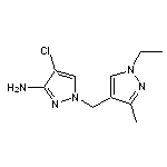 4-chloro-1-[(1-ethyl-3-methyl-1H-pyrazol-4-yl)methyl]-1H-pyrazol-3-amine HCl