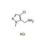 (4-Chloro-1-methyl-5-pyrazolyl)methanamine Hydrochloride