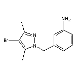 3-[(4-Bromo-3,5-dimethyl-1-pyrazolyl)methyl]aniline Hydrochloride