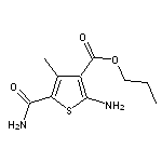 propyl 2-amino-5-(aminocarbonyl)-4-methylthiophene-3-carboxylate