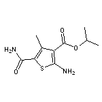 isopropyl 2-amino-5-(aminocarbonyl)-4-methylthiophene-3-carboxylate