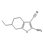 2-Amino-6-ethyl-4,5,6,7-tetrahydrobenzo[b]thiophene-3-carbonitrile