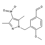 3-[(3,5-Dimethyl-4-nitro-1-pyrazolyl)methyl]-4-methoxybenzaldehyde