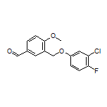 3-[(3-Chloro-4-fluorophenoxy)methyl]-4-methoxybenzaldehyde
