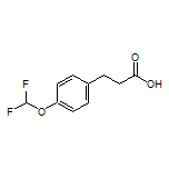 3-[4-(Difluoromethoxy)phenyl]propanoic Acid