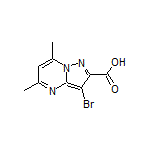 3-Bromo-5,7-dimethylpyrazolo[1,5-a]pyrimidine-2-carboxylic Acid