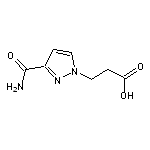 3-(3-Carbamoyl-1H-pyrazol-1-yl)propanoic acid