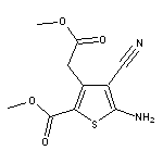Methyl 5-amino-4-cyano-3-(2-methoxy-2-oxoethyl)thiophene-2-carboxylate