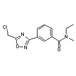 3-[5-(chloromethyl)-1,2,4-oxadiazol-3-yl]-N-ethyl-N-methylbenzamide