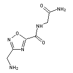3-(aminomethyl)-N-(2-amino-2-oxoethyl)-1,2,4-oxadiazole-5-carboxamide