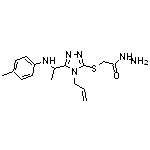2-[(4-allyl-5-{1-[(4-methylphenyl)amino]ethyl}-4H-1,2,4-triazol-3-yl)thio]acetohydrazide