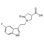 1-[2-(5-fluoro-1H-indol-3-yl)ethyl]-5-oxopyrrolidine-3-carboxylic acid