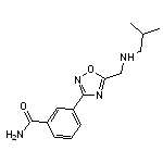 3-{5-[(isobutylamino)methyl]-1,2,4-oxadiazol-3-yl}benzamide