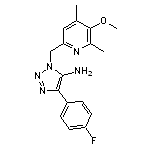 4-(4-fluorophenyl)-1-[(5-methoxy-4,6-dimethylpyridin-2-yl)methyl]-1H-1,2,3-triazol-5-amine