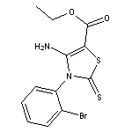 ethyl 4-amino-3-(2-bromophenyl)-2-thioxo-2,3-dihydro-1,3-thiazole-5-carboxy late