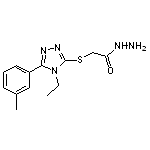 2-{[4-ethyl-5-(3-methylphenyl)-4H-1,2,4-triazol-3-yl]thio}acetohydrazide