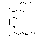 3-({4-[(4-methylpiperidin-1-yl)carbonyl]piperidin-1-yl}carbonyl)aniline
